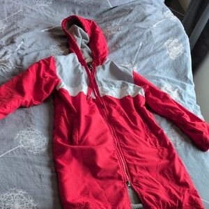 TYR Red and Gray Kids Swim Parka